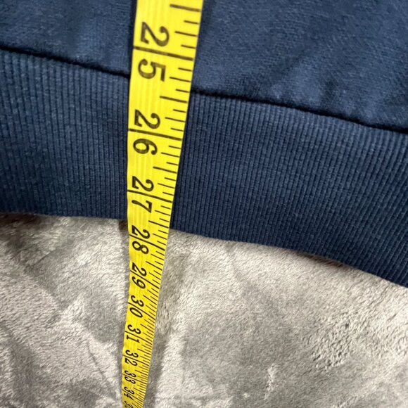 Columbia Mens Sweater X-Small Navy Blue Graphic Sweatshirt Cotton Blend - Picture 4 of 7